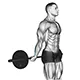 Behind the back wrist curl with barbell