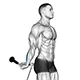 Behind the back wrist curl with cable