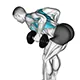 Bent over row with dumbbells