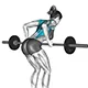 Bent over yates row (underhand) with barbell