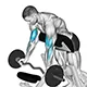 Prone incline preacher curl with EZ bar