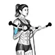 Bicep curl with cable