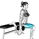 Bulgarian split squat with dumbbells