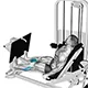 Calf press on leg press (seated)