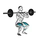 Front squat with barbell