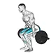 Hack squat with barbell