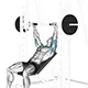 Bench press on Smith machine (inclined)