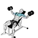 Chest fly with dumbbells (inclined)