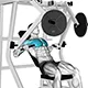 Chest press on machine (inclined)