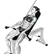 Incline straight arm pull down with cable