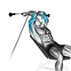 Triceps extension with cable (inclined)