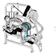 Hip extension on machine lying down