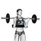 Bicep curl with EZ bar and arm blaster