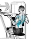 Lat pull down with reverse grip on machine