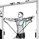 Lateral raise with cable (cross over)