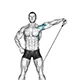 Lateral raise with cable and one arm
