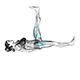 Lying alternating leg raise