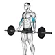 Bicep curl with barbell (wide grip)