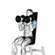 Overhead press with dumbbells and parallel grip