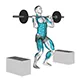 Power clean with blocks