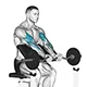 Preacher curl with EZ bar