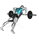 Prone incline upright row with barbell (wide grip)