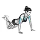 Push up using knees