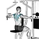 Reverse shoulder fly on machine
