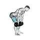 Romanian deadlift with dumbbells