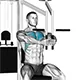 Chest fly on machine (seated)