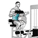 Seated crunch on machine