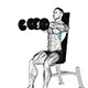 Front raise with dumbbells (seated position)