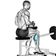 One leg calf raise (seated)