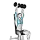 Overhead press with dumbbells (seated)
