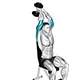 Triceps extension with one dumbbell (seated)