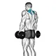 Shrug with dumbbells