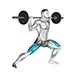 Side lunge or split squat with barbell