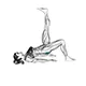 Single leg glute bridge