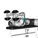 Skull crusher with dumbbells