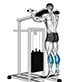 Standing calf raise on machine