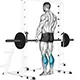 Standing calf raise on Smith machine