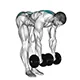 Stiff leg deadlift with dumbbells