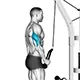 Triceps push down with ropes
