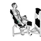 Hip abductor with machine seated position