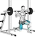 Lunge or split squat on Smith machine