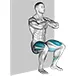 Bodyweight wall squat