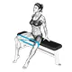 Hip abductor seated with band