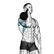 One arm overhead press or military press with kettlebell
