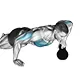 Push up with kettlebell